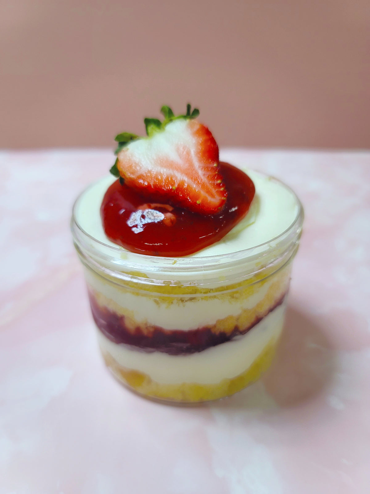 STRAWBERRY Shortcake Cake Jar